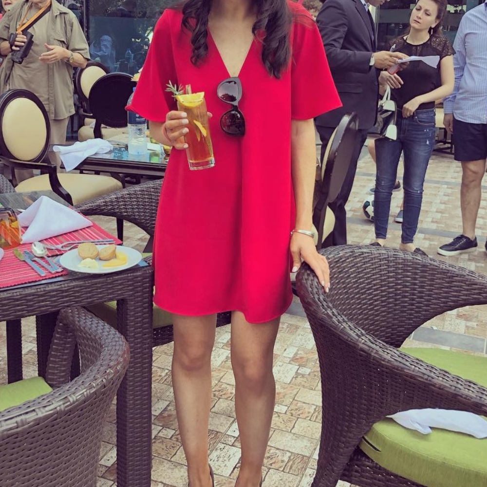 Zara red mini dress